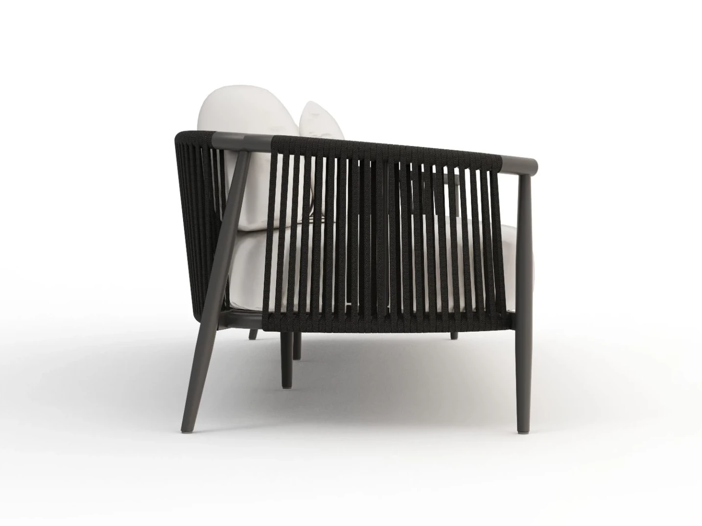 Clover Sofa 3PL Carbon vista 2