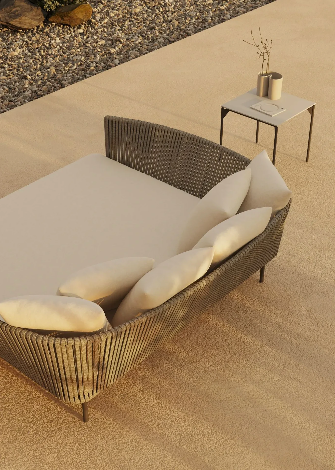 Mesa auxiliar de exterior Boston