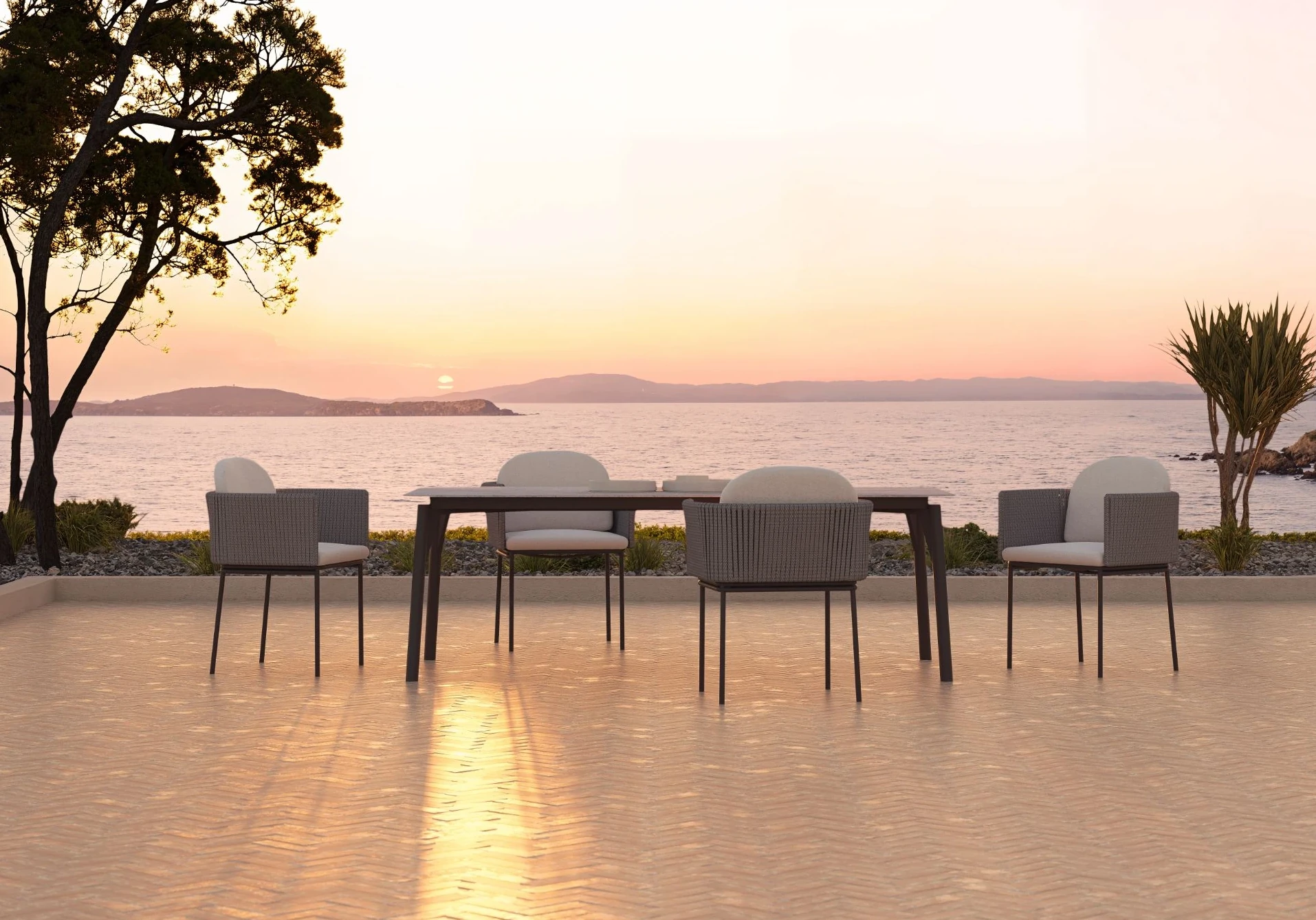 Mesa comedor de exterior Boston